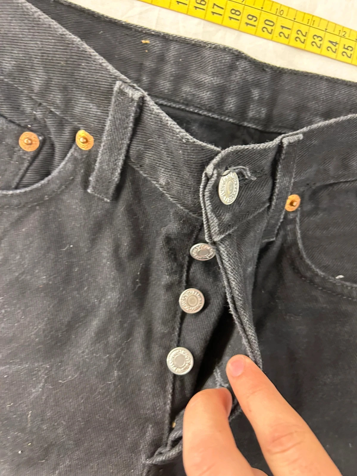 Jean Levi's lot 501 w30 l34 corte reto preto – photo 9